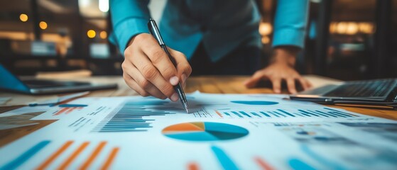 Obraz premium HR officer evaluating job market trends for recruitment strategy