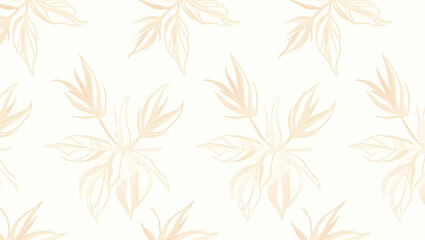 Charming Shabby Chic Seamless Tile Pattern: Distressed Bamboo & Pastel Accents on White Background