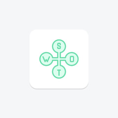 Swot Analysis, vector, pixel perfect, illustrator file