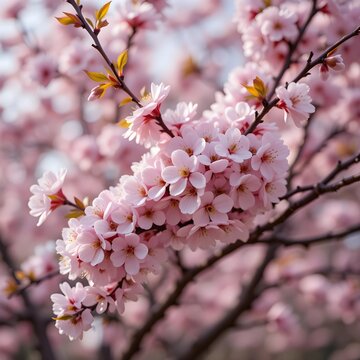 la belleza de los cerezos en flor