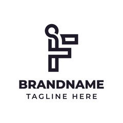 Letters FI or IF Monogram Logo, suitable for any brand with IF or FI initials