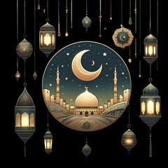 eid mubarak greeting card