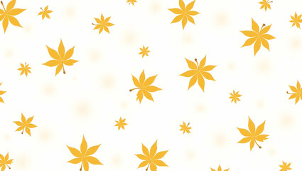 Light Toned Ethereal Maple Leaves Seamless Pattern with Airy Elements for Dreamy Designs