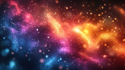 Naklejka premium Abstract swirling nebula cosmic dust