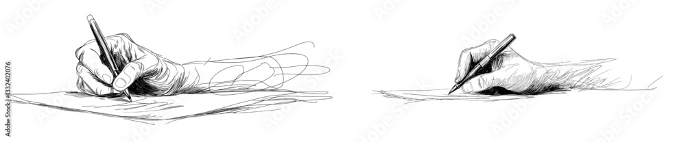 Poster continuous line art involves creating drawings by hand using a pen in a single flowing motion
