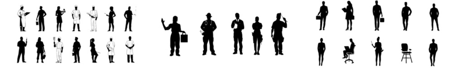 human figures, corporate world, occupation, specialists, profession