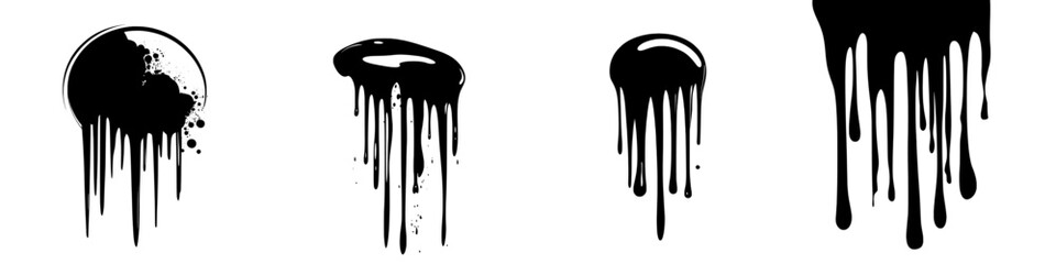 A modern illustration featuring a black spray painted graffiti check mark over a white background, accompanied by an X symbol, isolated on white