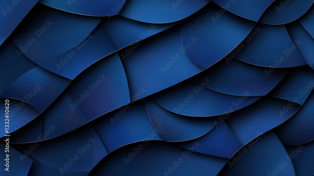Poster vibrant dark blue abstract background featuring a captivating overlapping grid pattern with dynamic 
