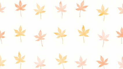 Whimsical Watercolor Maple Leaves Seamless Pattern with Pastel Splashes for Creative Projects