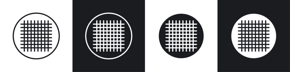 Mosquito net icon symbol collection on white background.