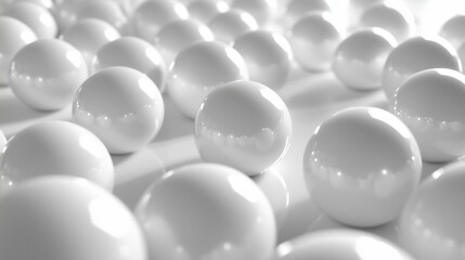 Soft, hazy, white spheres of varying sizes create a comfortable, bouncy atmosphere