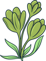 Minimalist Simple Cute Flower Cartoon