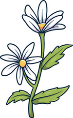 Minimalist Simple Cute Flower Cartoon