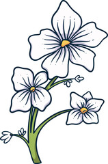 Minimalist Simple Cute Flower Cartoon