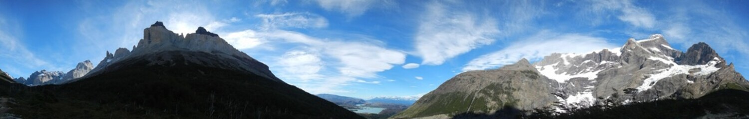 Panoramas of Patagonia while backpacking
