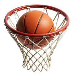 basketball hoop isolated on white background