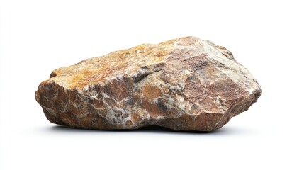 Fototapeta premium Isolated rock on white background for product display mock-up.