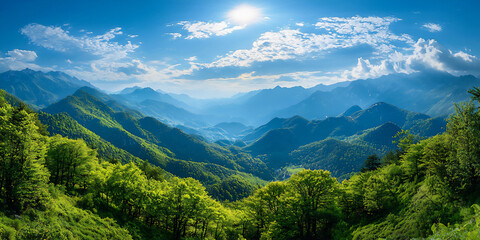 Obraz premium mountain landscape wallpaper,