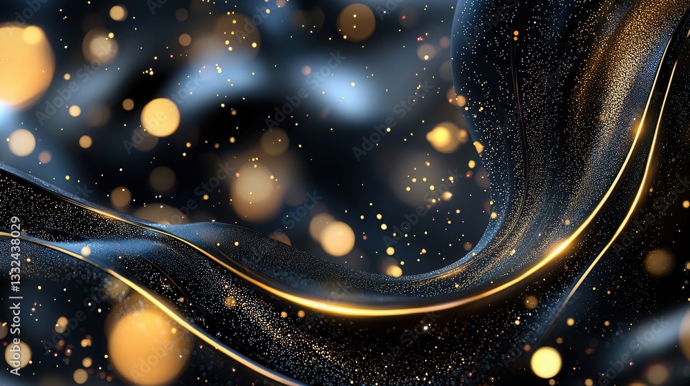 Aufkleber a dynamic and mesmerizing futuristic abstract background featuring intricately swirling and glowing 