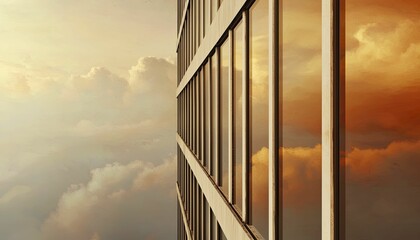 Innovative corporate branding visual with minimalist design, showcasing sleek shapes and subtle gradients that reflect elegance and achievement.