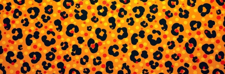 Fototapeta premium Chic little cheetah spots repeating endlessly for a stylish and modern look, trendy, pattern, abstract