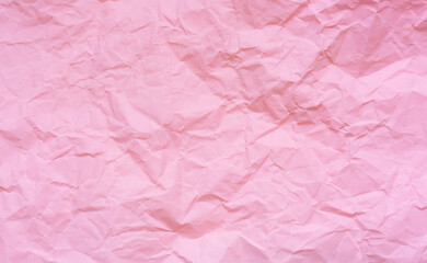 Pink crumpled paper backdrop, Pink crumpled paper. Crumpled paper texture background. Clean pink paper. Pink corrugated cardboard texture background. Pink paper cardboard.