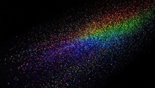 Luce nera, iridescente, glitter, scintillio, bagliore, vortice, girare, luminoso, tracce, vibrante, tonalit&agrave;, caleidoscopio, colore, svolazzare, cascata