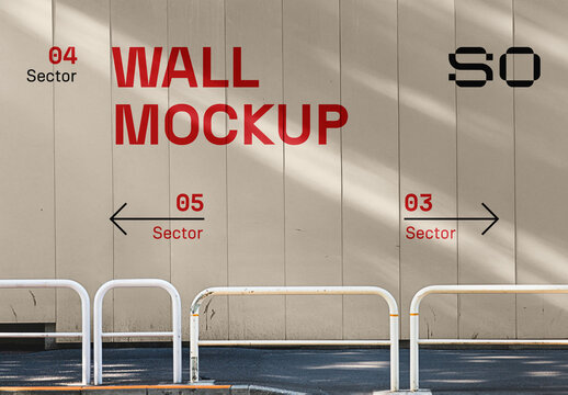 Front View Wall Mockup