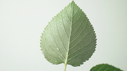 Fototapeta premium Intricate Leaf Details: A Close-Up Study of Nature's Design