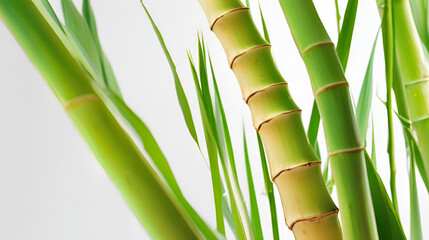 Obraz premium bamboo isolated on white background