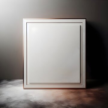 Abstract mockup design with a circular frame and soft color gradients for modern art. mockup