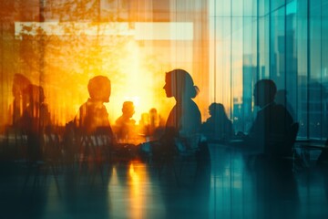 A gathering of technology leaders discussing the future of technology in collaborative innovation labs