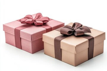 Obraz premium Christmas Gift boxes, on white background