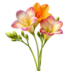 Naklejka premium frangipani flower isolated on white background