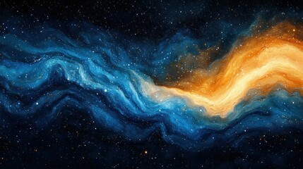 Fototapeta premium Cosmic swirls of vibrant nebulae