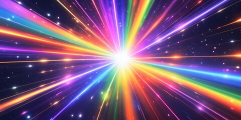 Prismatic Light Rays | Stunning Colorful Starburst Effect