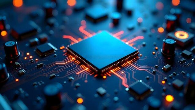 Modern Integrated Circuit Design | Close-Up of Advanced Microchip Technology