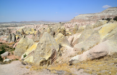 A view from Kizilcukur Valley in Cappadocia, Turkey