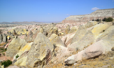 A view from Kizilcukur Valley in Cappadocia, Turkey
