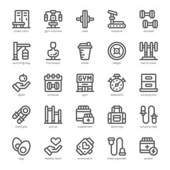 Fitness Tracker Icon pack for your website, mobile, presentation, and logo design. Fitness Tracker Icon outline design. Vector graphics illustration and editable stroke.