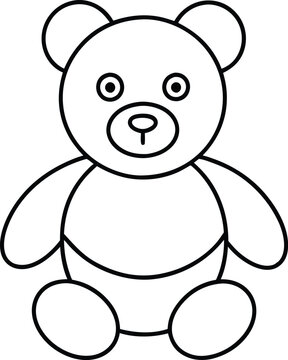 recommend clip art: Teddy bear outline vector, Cute teddy icon
