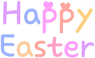 happy easter handwritten