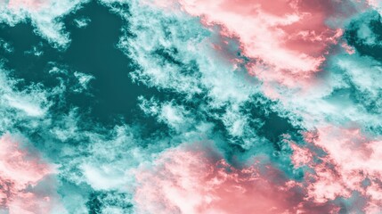 Obraz premium Dynamic cloud patterns in the sky nature photography vibrant colors outdoor environment aerial view abstract concept