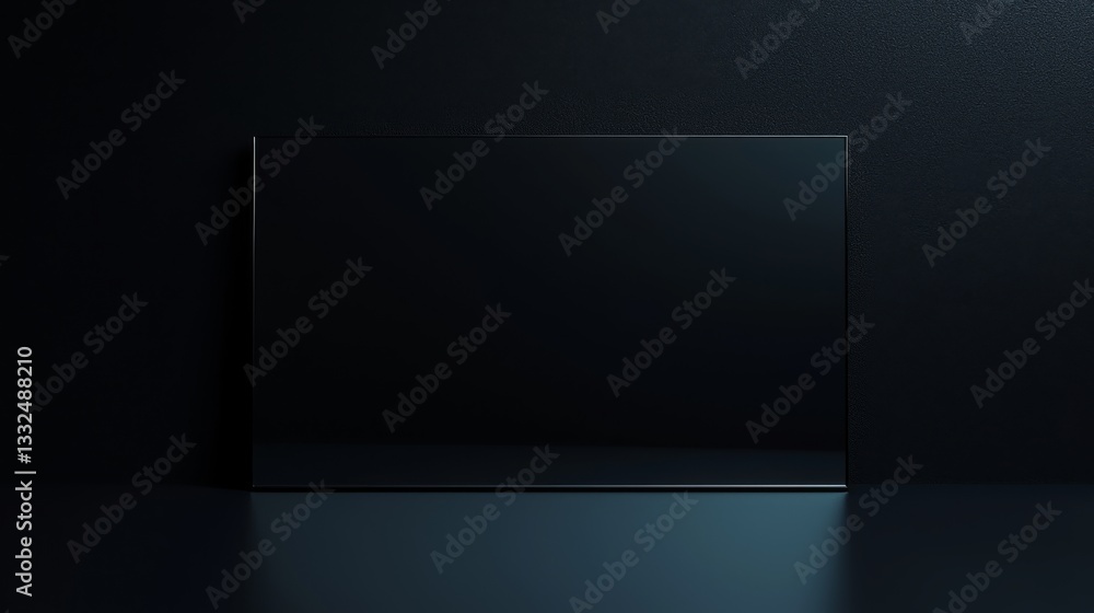 Poster minimalistic black background design element.