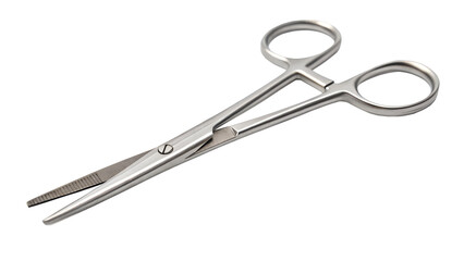 Medical surgical dissecting forceps isolated on transparent background