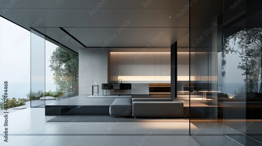 Poster glassmorphism effects create a sleek and semitransparent design.