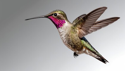 Fototapeta premium A Stunning Rufous Hummingbird in Flight.