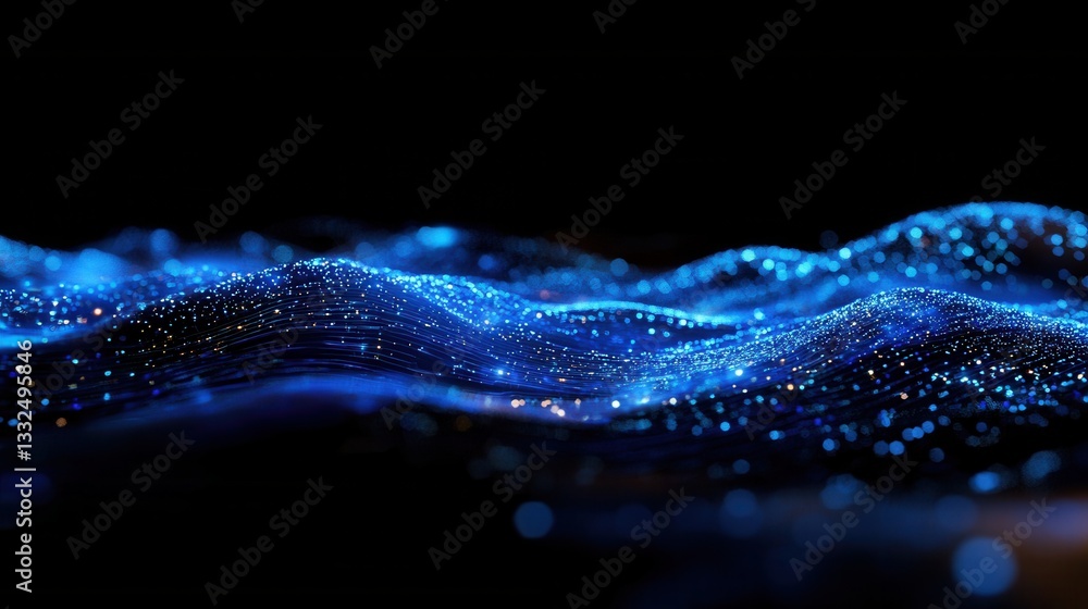 Poster glowing circuits pulse with the energy of a digital network.
