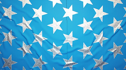 Hanukkah stars seamless pattern with blue and silver tones for a festive celebratory holiday design concept as Elegant Hanukkah stars pattern with blue and silver tones perfect for a festive celebrati