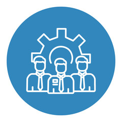 Fototapeta premium Management Team Icon